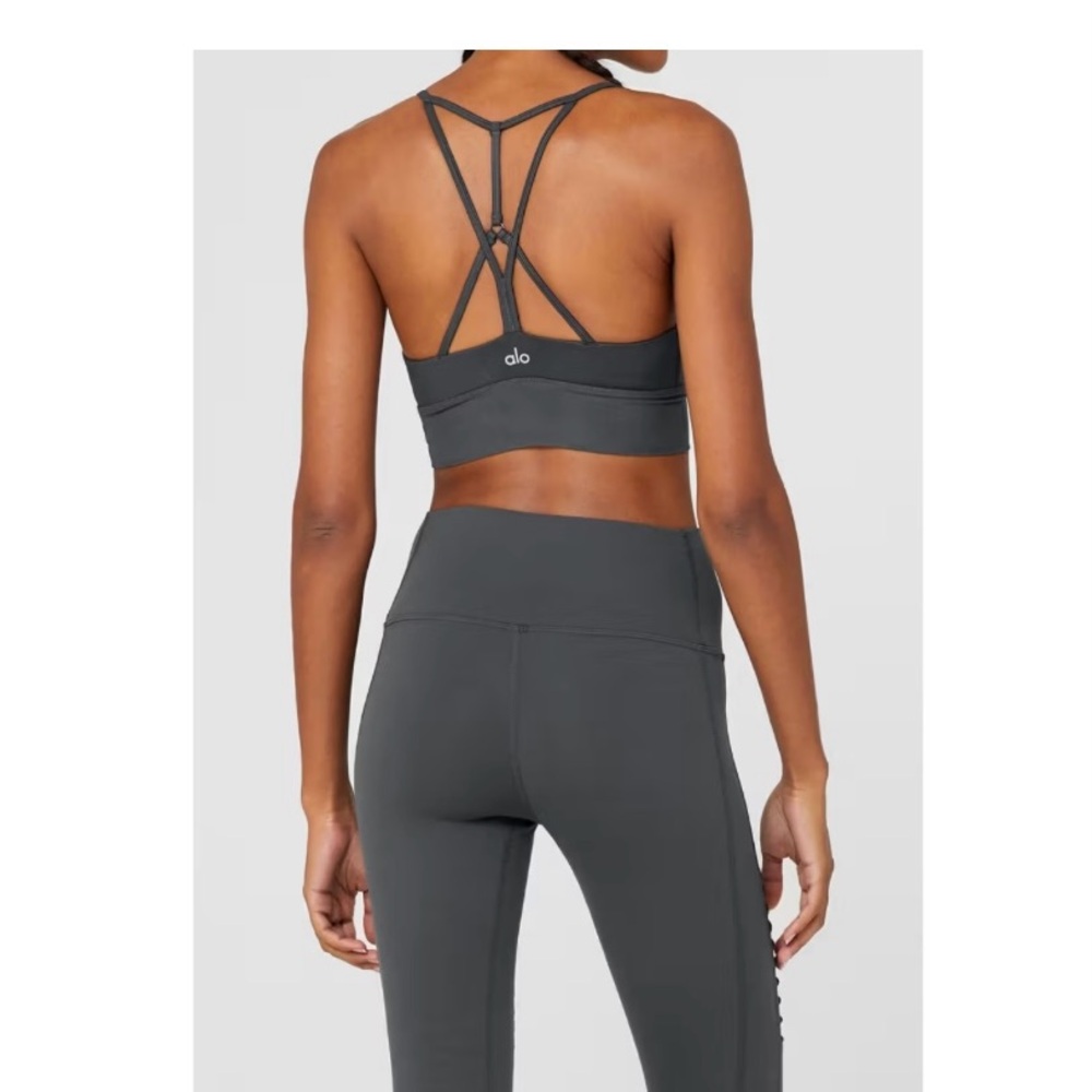 ALO Yoga Lavish Bra Anthracite Blue